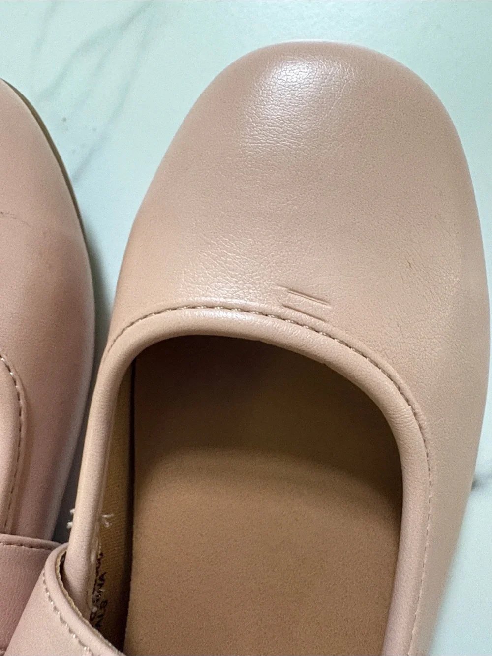 Pink Mary Jane Flats with Buckle Velcro Strap